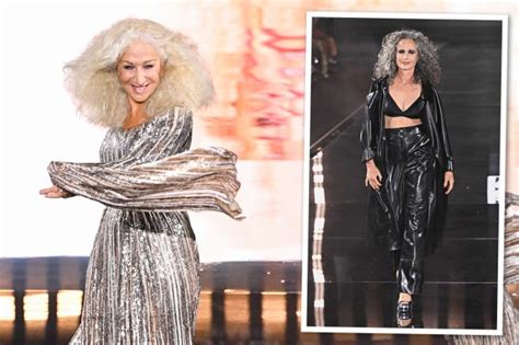 Helen Mirren 78 And Andie Macdowell 65 Look Stunning As They Rock Silver Hair On Loréal