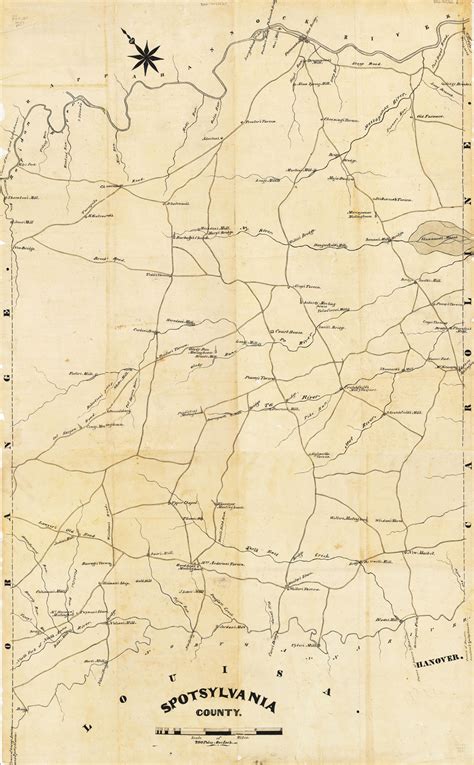 Carmichael Letters :: Spotsylvania County Map