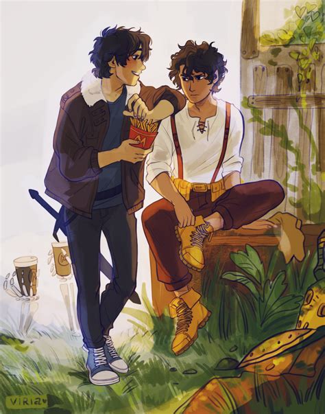 Nico Di Angelo And Percy Jackson Fan Art