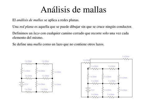 PPT Análisis de nodos y mallas PowerPoint Presentation free download