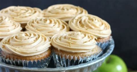 Apple Cider Cupcakes With Salted Caramel Frosting Mama Loves Food