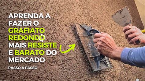 Como Fazer O Grafiato Redondo Circular Argamassa E Granitina Passo