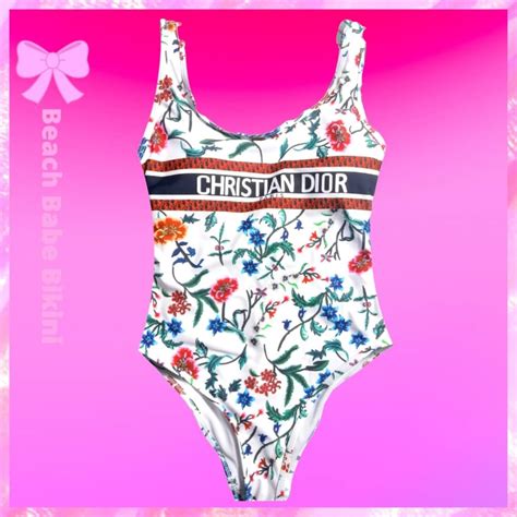 Floral One Piece Swimsuit Dior Bikini Beach Babe Bikini