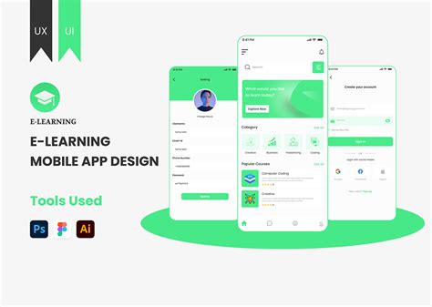 E Learning App Ui Ux Design On Behance