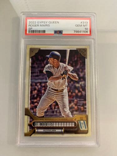 Topps Gypsy Queen Roger Maris Sp Yankees Psa Ebay