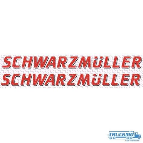 Schwarzm Ller Trailerdetails Decals Truckmo Lkw Modelle Und