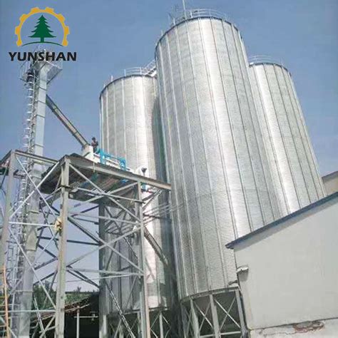 Large Volume All Steel Structure Base Paddy Rice Peanut Storage Silo