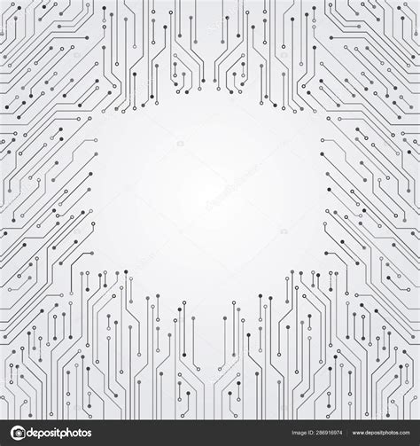 High Tech Technology Background Texture Circuit Board Minimal Pattern