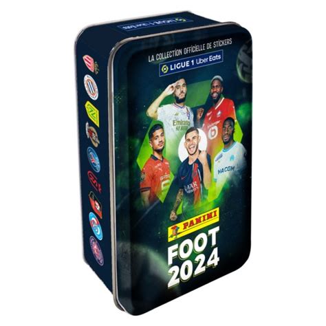 Boite Metal Stickers Panini Foot 2024 Ligue 1 Uber Eats Panini