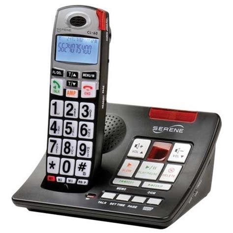 Amplified Cordless Big Button Telephone with Answering Machine and ...