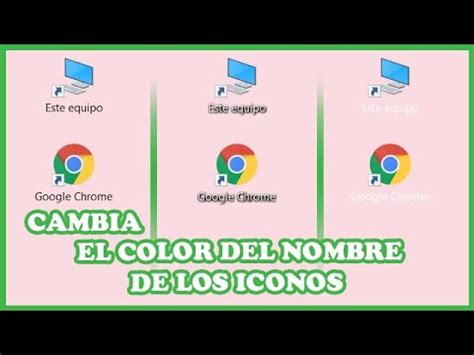 Cambiar El Color Del Texto De Los Iconos En El Escritorio A Negro O