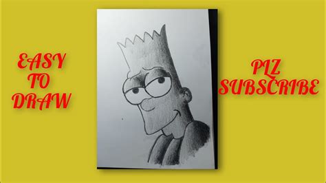 How To Draw🤗 Bart Simpson Very Easy🤯👍 Youtube