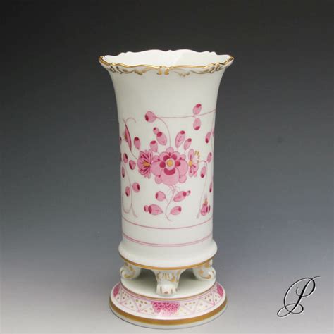 Vase Meissen 1 Wahl Reiche Indische Malerei Purpur Porzellan Porcelain