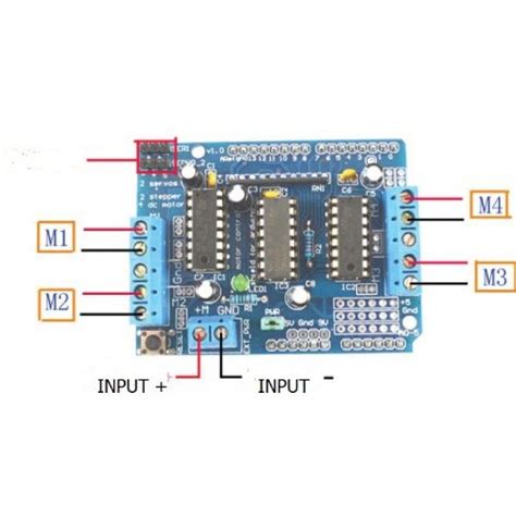 Motor Driver Shield Expansion Board For Arduino L D Qbm India