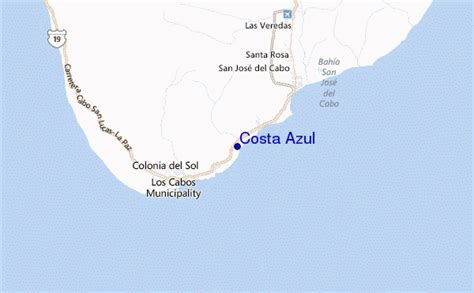 Costa Azul Previsiones de Olas e Boletín de Surf (Baja Sur, Mexico)