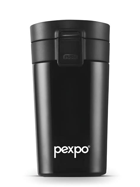 Buy Pexpo Cocoa Black Double Wall Thermosteel Hot Flask Knight Insulated Water Bottle 260ml