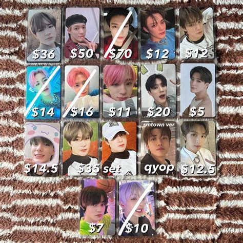 Wts Nct Pcs Jeno Haechan Jaemin Chenle Jisung Universe Lucky Draw