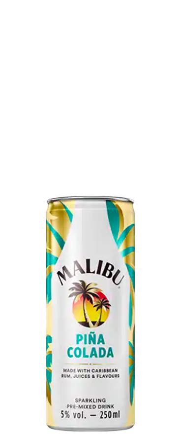 Malibu Pina Colada Cocktail 4x 250ml Cans