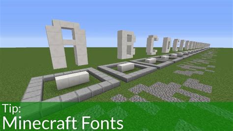 Tip Minecraft Fonts Youtube