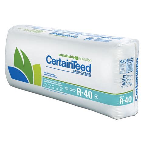 CertainTeed R40 Beige Insulating Wool In Fibreglass 12 In X 24 In X