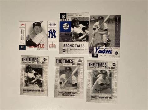 Mickey Mantle Upper Deck Legends Of New York New York Yankees Lot