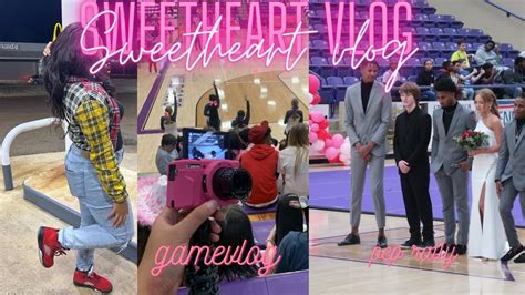 SWEETHEART VLOG Pep Rally Game Vlog Sweetheart Court YouTube