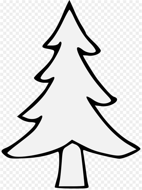 transparent christmas tree clipart black and white - Clip Art Library