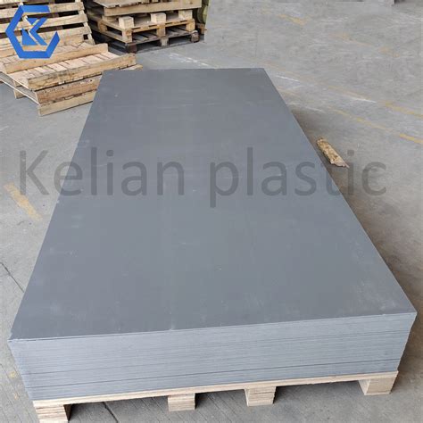 4x8 Engineering Plastics Grey Rigid Pvc Sheet Polyvinyl Chloride Board