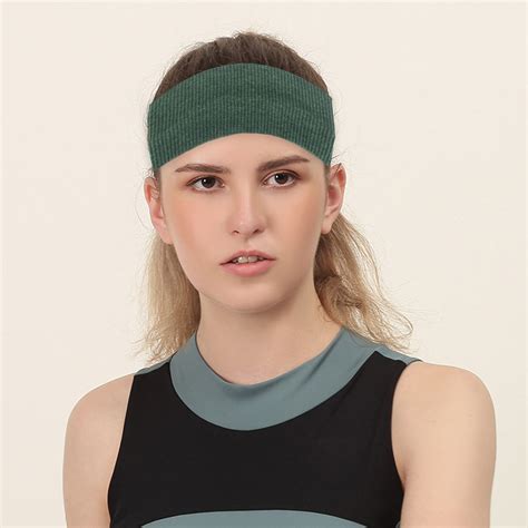 Sports Headband Solid Color Sweat Absorbing Unisex Wide Elastic Sports