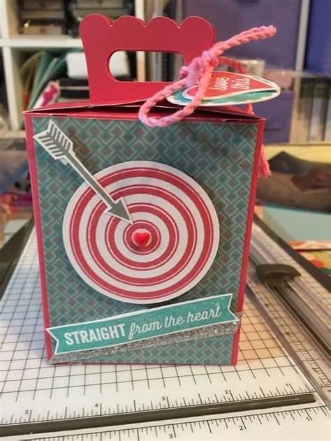Ctmh Treat Box Made With Cricut Ctmh Artiste Cart Heartstrings Paper