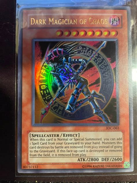 Mavin Dark Magician Of Chaos Ultra Rare Unlimited IOC 065 Invasion Of