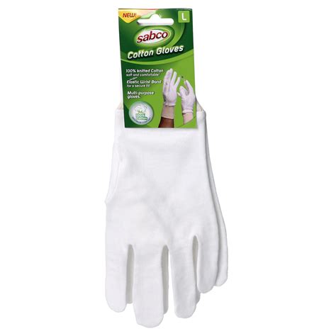 Buy White Cotton Gloves Medium And Large Sabco