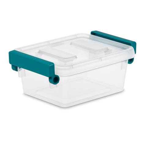 Sterilite 12 Quart Teal Sachet Modular Latch Box 2 Piece