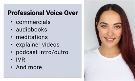 Record A Professional Female Voice Over Or Narration By Provoices1 Fiverr