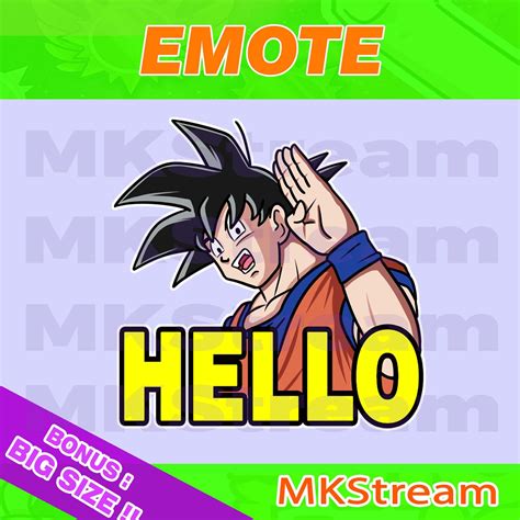 Artstation Twitch Emotes Goku Hello Artworks