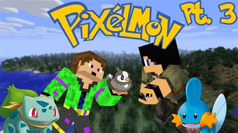 Pixelmon Minecraft Roleplay Pt 3 Our First Caught Pokemon Youtube