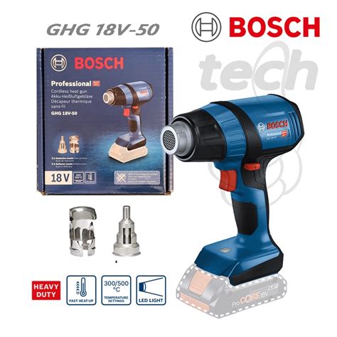 Jual Mesin Hot Air Gun Baterai Cordless Heat Gun Bosch Ghg V Unit Only Shopee Indonesia