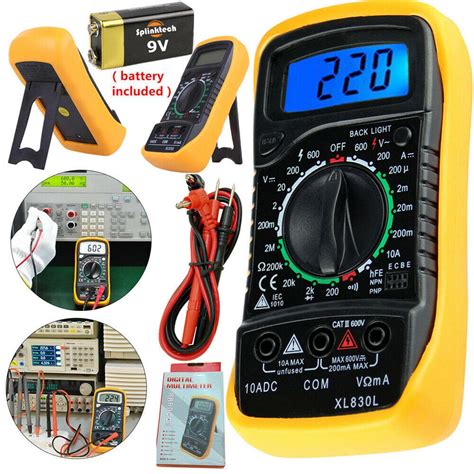 Digital Lcd Multimeter Voltmeter Ammeter Ac Dc Ohm Current Circuit