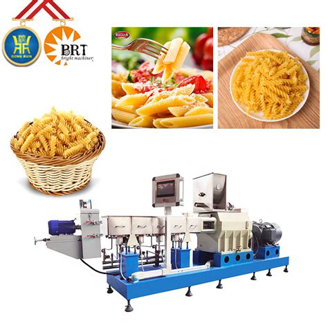 Industrial Automatic Spaghetti Line Macaroni Pasta Making Machine China Extruder And Making