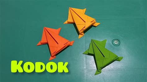 Cara Membuat Origami Kodok Kodok Origami Kodok Kodok Kertas