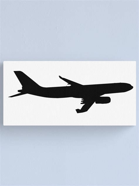 Airbus A330 Silhouette Canvas Print For Sale By Northstardc4m Redbubble