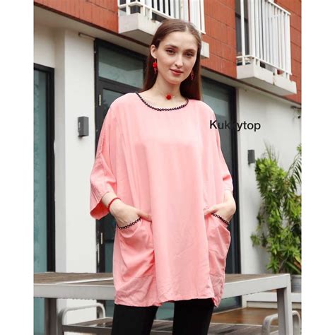 Jual Kukky Top Salma Blouse Jumbo Atasan Wanita Korean Style