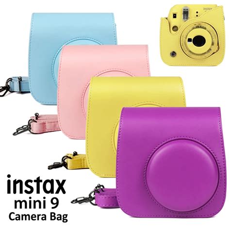 Funda con correa para cámara instantánea Fujifilm Instax Mini 8 9