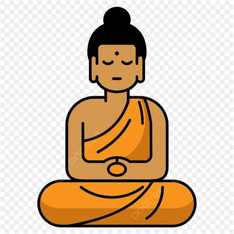 Buddha Illustration Clipart Transparent PNG Hd Buddha Icon Design