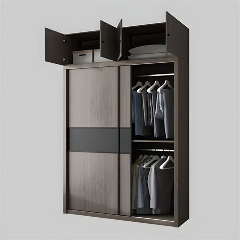 Engineered Wood Wardrobe Armoire With Shelves Modern Wardrobe Closet Armoires And Sideboard 47l