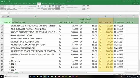 Formato Cotizacion Excel Sample Excel Templates