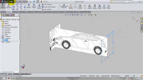 Car Body Modelling In Solidworks Part 1 Setting Up The Blueprints