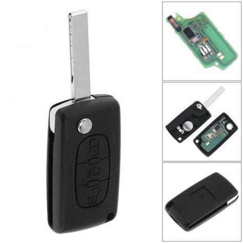 Keyless Uncut Flip Remote Car Key Fob With ID46 Chip Fit For Citroen C3