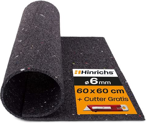 Hinrichs Anti Vibration Mat For Washing Machines 60x60x06cm Washing Machine Mat Can Be