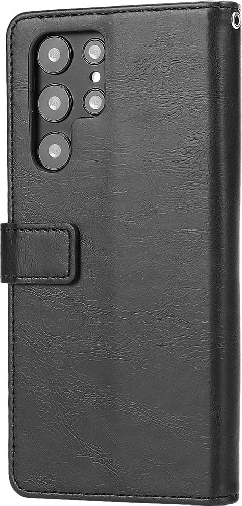 Saharacase Genuine Leather Folio Wallet Case For Samsung Galaxy S